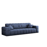 SOFA 3 Sitzer NIMES Stoff Perfect Harmony Dunkelblau - Dunkelblau, Holz (245/82/92cm) - Kaiser Möbel
