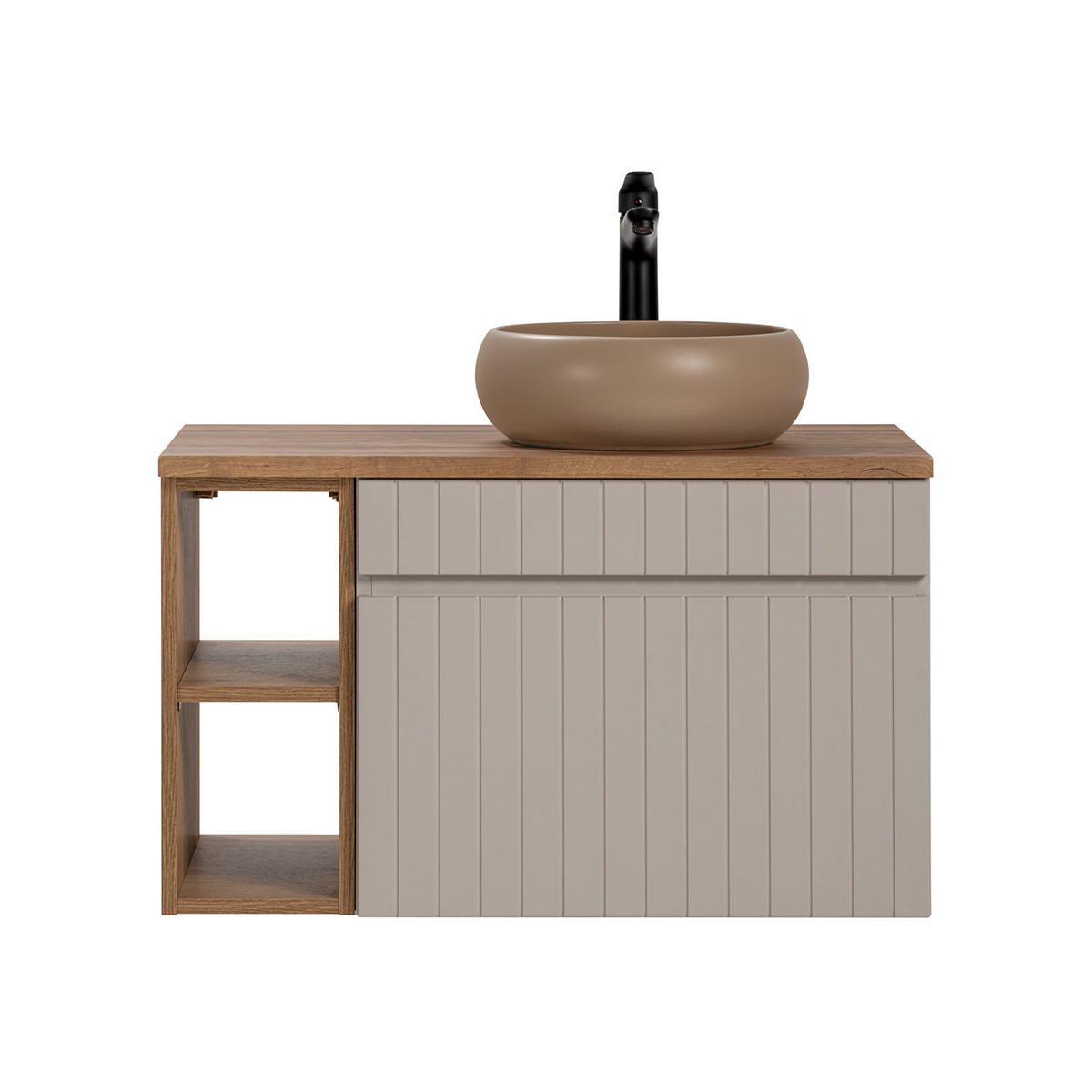 WASCHTISCH 80.4cm Zelie Kaschmir - Beige, Holzwerkstoff (80.4/48/46cm) - Petits-meubles