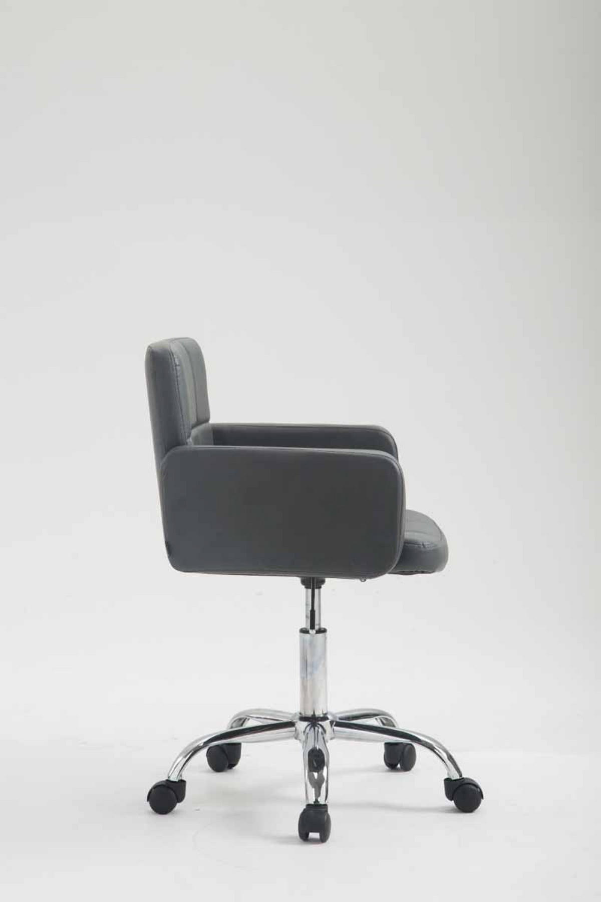 ARBEITSHOCKER Lausanne Kunstleder grau - Grau, Metall (60/89/52cm) - TPFLiving