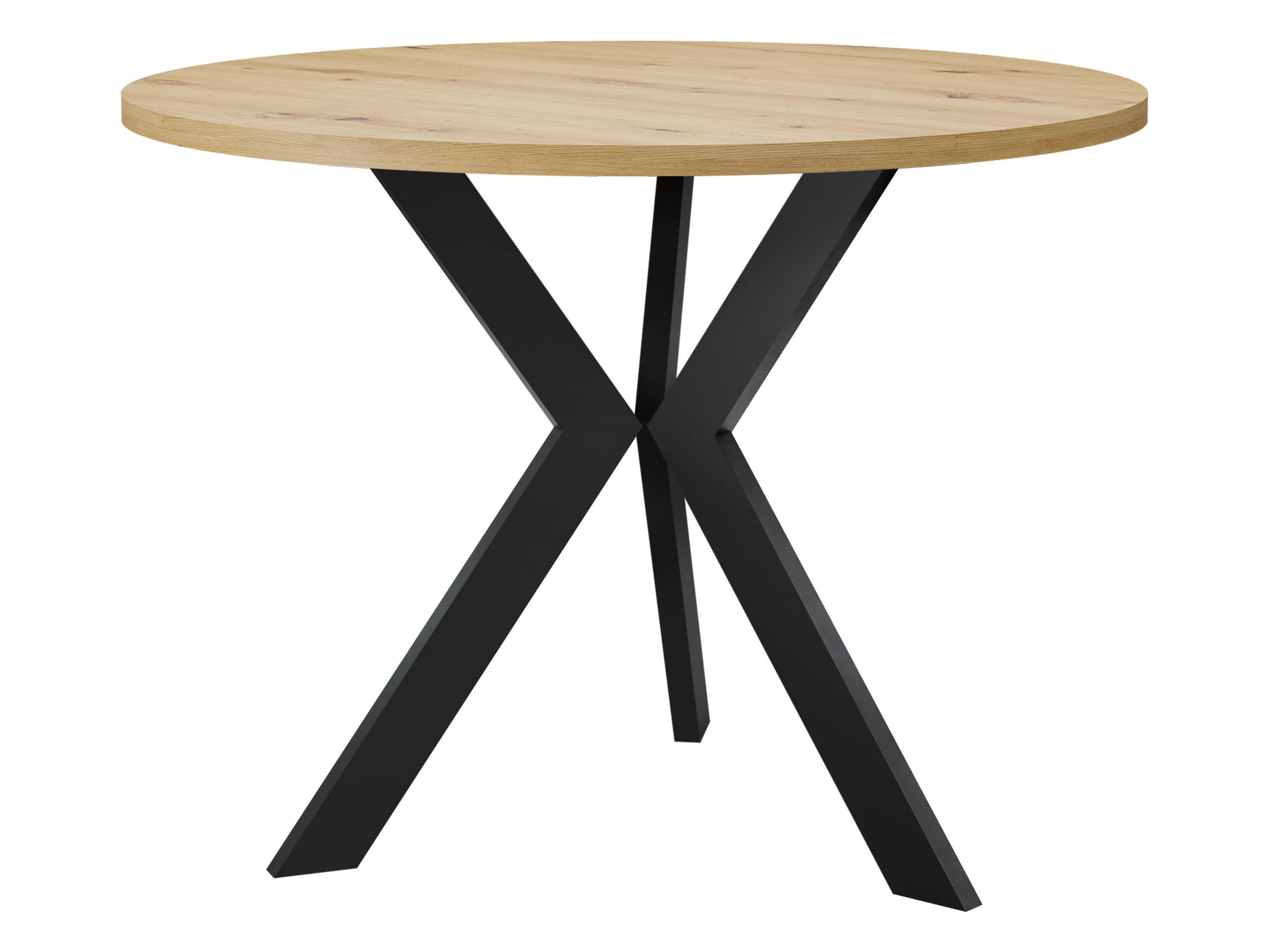 COUCHTISCH STK M6 - Schwarz/Eiche Artisan, Metall (67/67/50cm) - MIRJAN24