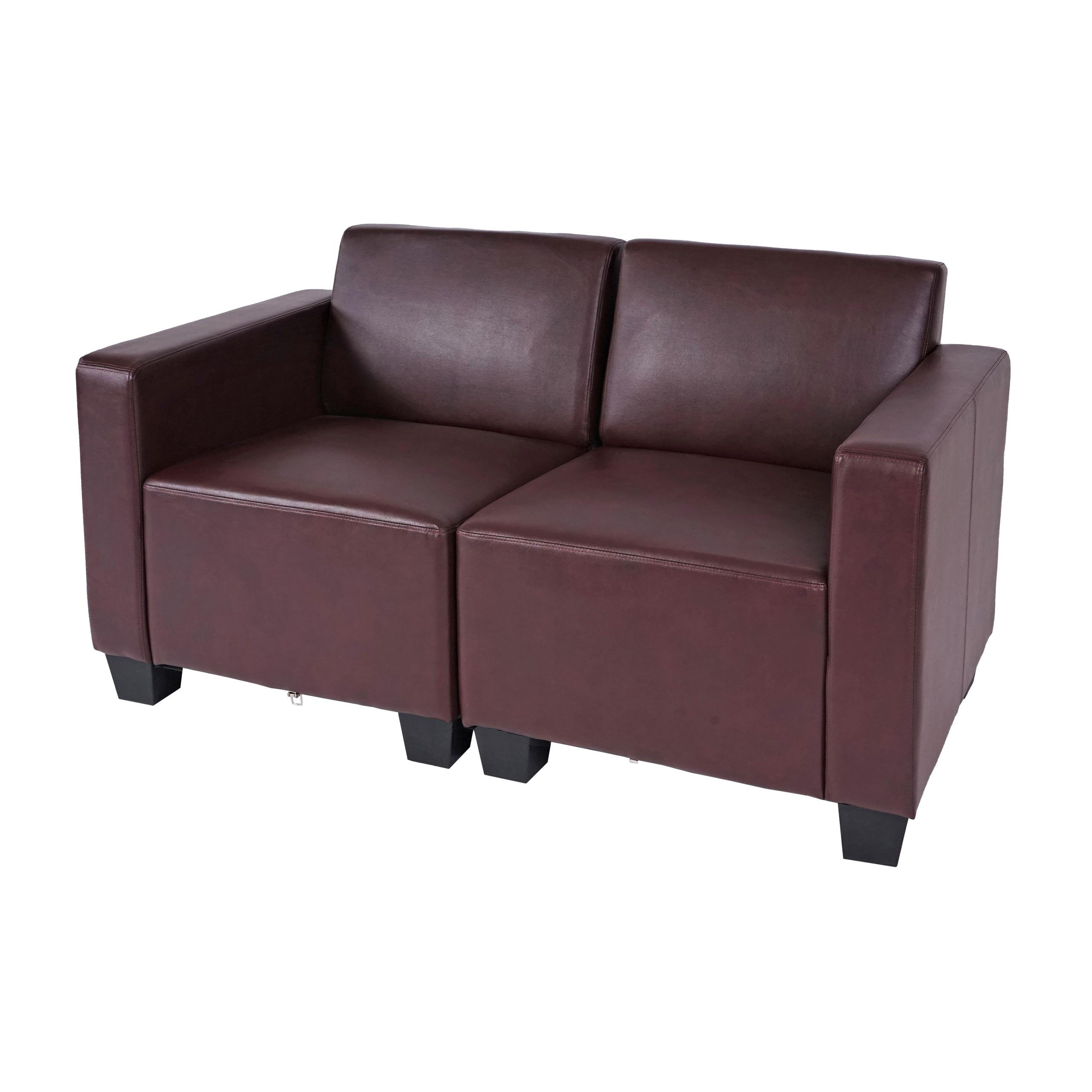 2-SITZER SOFA Rotbraun - Rotbraun, Textil (136/76/72cm) - MCW