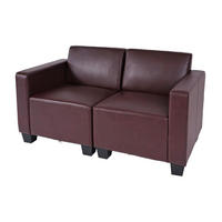2-SITZER SOFA Rotbraun - Rotbraun, Textil (136/76/72cm) - MCW