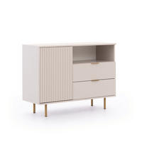 KOMMODE Bianco 107 Kaschmir - Kaschmir, Holzwerkstoff (107/80/41cm) - Bettso