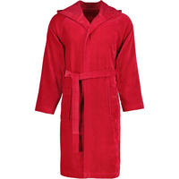 BADEMANTEL UNISEX KURZMANTEL MIT KAPUZE TEXAS RUBIN - 390 - Rot, Textil (Lnull) - Vossen