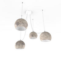 HÄNGELEUCHTE Joe X4 - Grau, Metall (25/25/20cm) - Lumicom