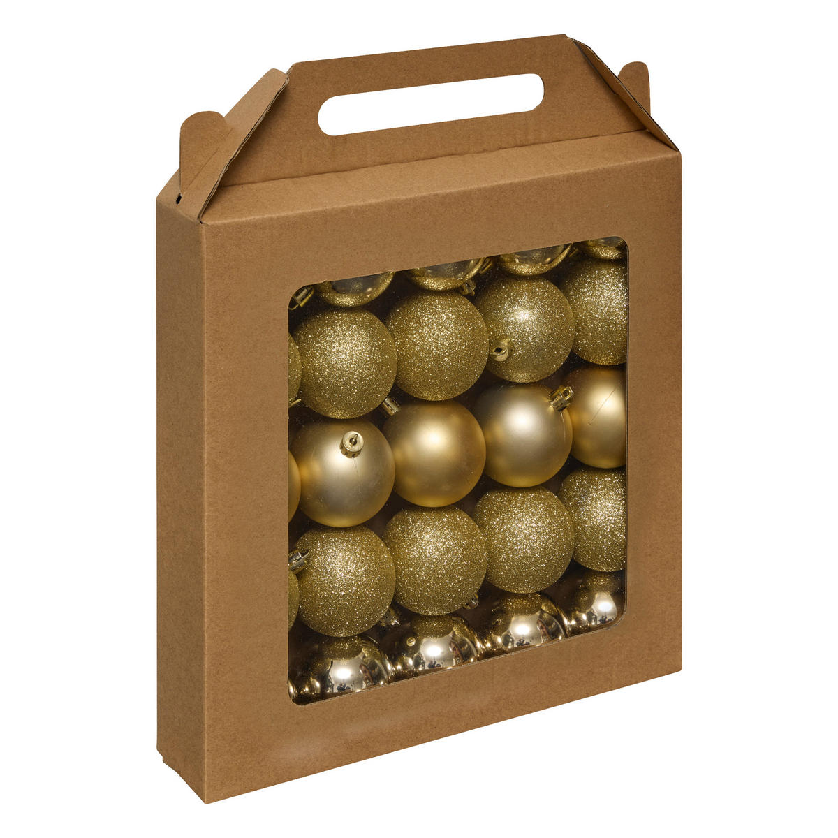 CHRISTBAUMKUGELN 25er-Set Ø 6 cm - Goldfarben, Kunststoff (6/7.2/6cm) - Atmosphera Createur d´interieur