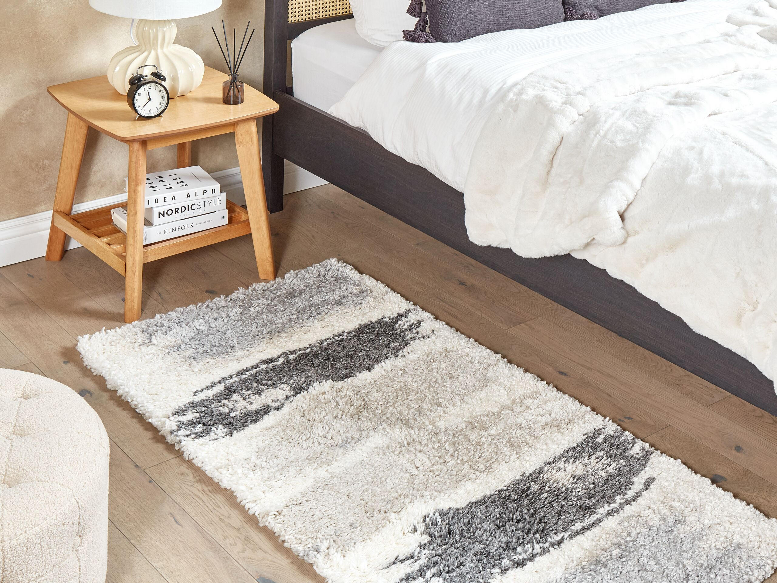 SHAGGY-TEPPICH Martuni 150/80 cm - Grau, Kunststoff (80/150cm) - Beliani