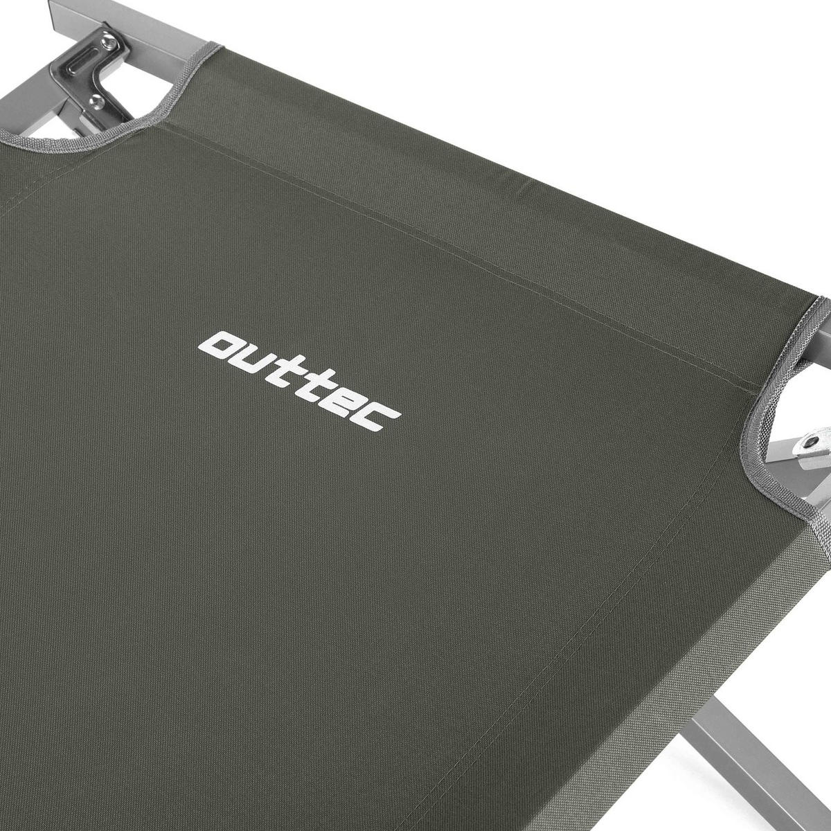 CAMPINGBETT 203/62/45 cm - Grau, Textil/Metall (203/45/62cm) - Outtec