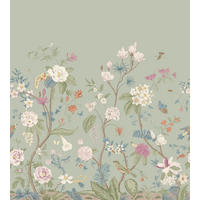 FOTOTAPETE Blumen 2.5 x 2.79 m - Grün, Papier (250/279cm) - ESTAhome