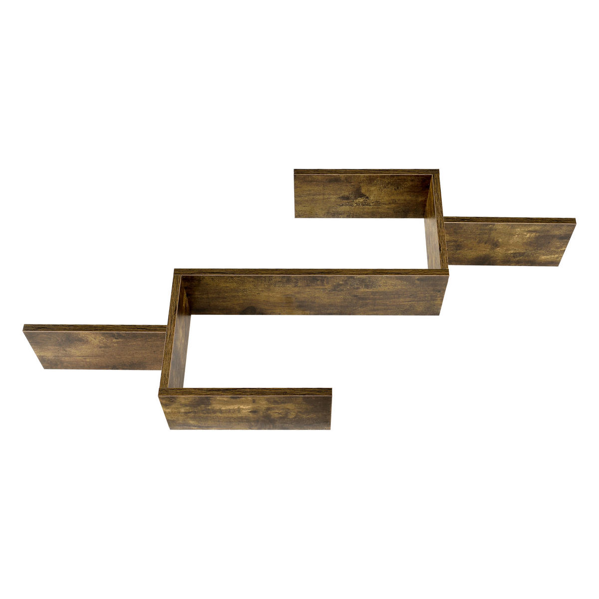 WANDREGAL Flekkefjord - Dunkelbraun, Holzwerkstoff (104/49.5/14.5cm) - [en.casa]