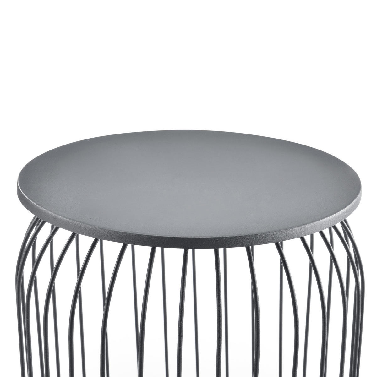 BEISTELLTISCH Amherst 3er Set - Grau, Metall (40/40/46cm) - [en.casa]