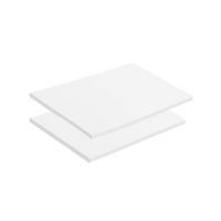 EINLEGEBÖDEN 2er-Set 'Die Einleger' für 'Der Kompakte' - Weiß, Holzwerkstoff (39/29/1.5cm) - Mokebo