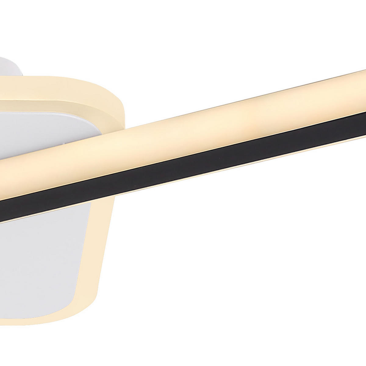 LED WANDLEUCHTE Metall Acryl Weiß Schwarz - Weiß, Metall (22/69.5/5cm) - Globo Lighting