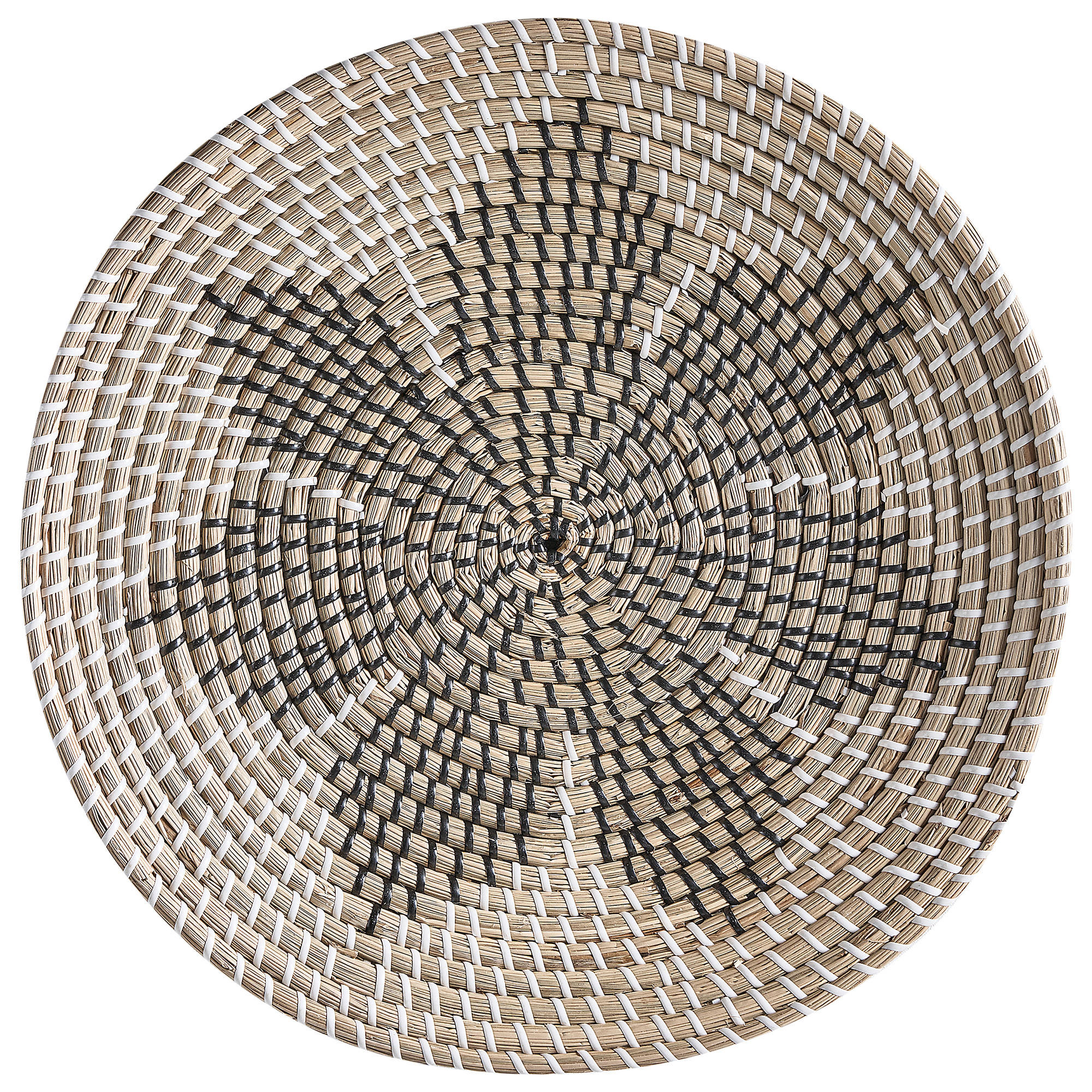 WANDDEKORATION Seegras beige Cantho - Beige, Naturmaterialien (40/40/7cm) - Beliani
