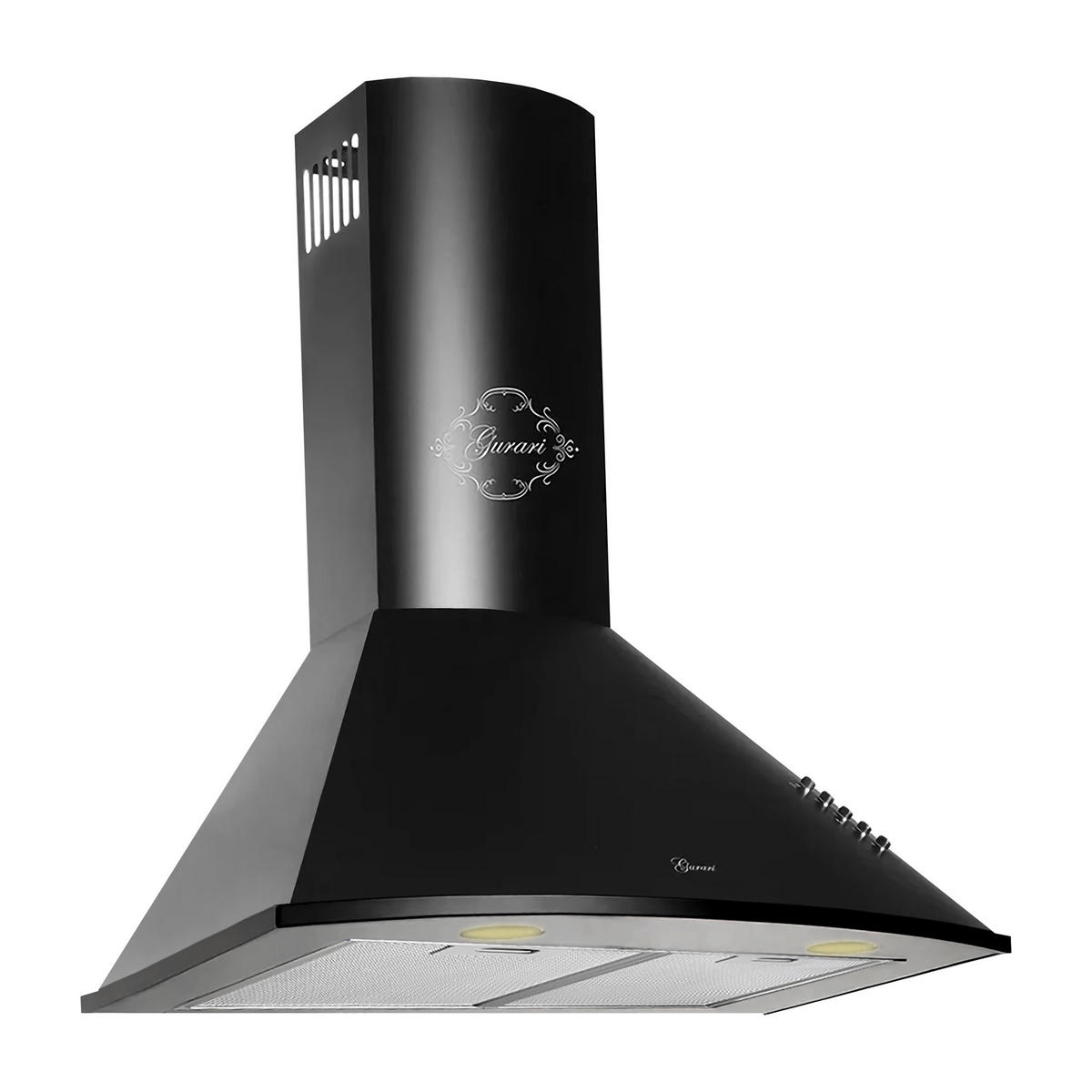 DUNSTABZUGSHAUBE GCH C 046 BL 6 N 60 cm Schwarz - Schwarz, Metall (60/117/50cm) - Gurari