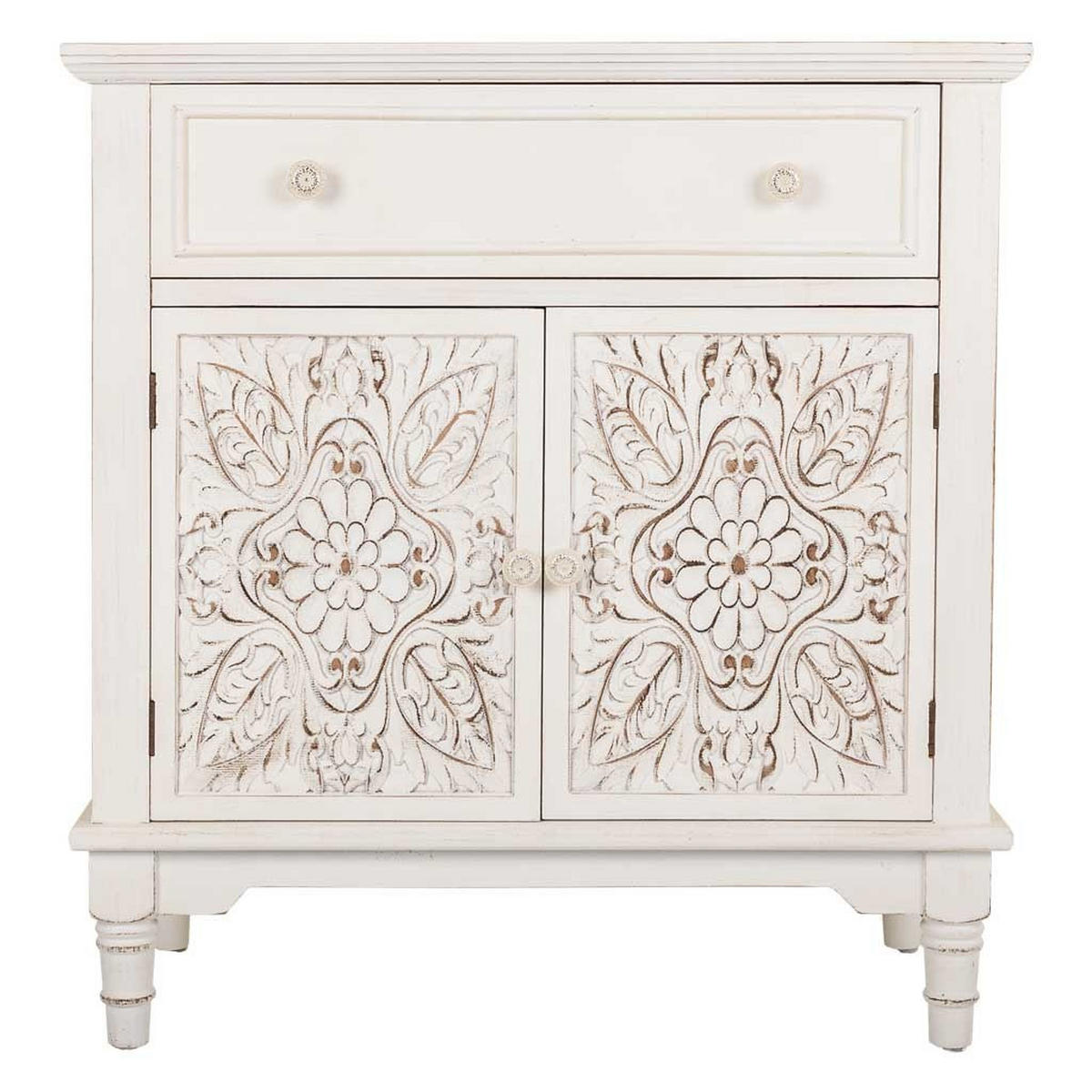 SIDEBOARD aus Holz 73x37x78 cm - Weiß, Holz (73/78/36.5cm) - Wanderlust