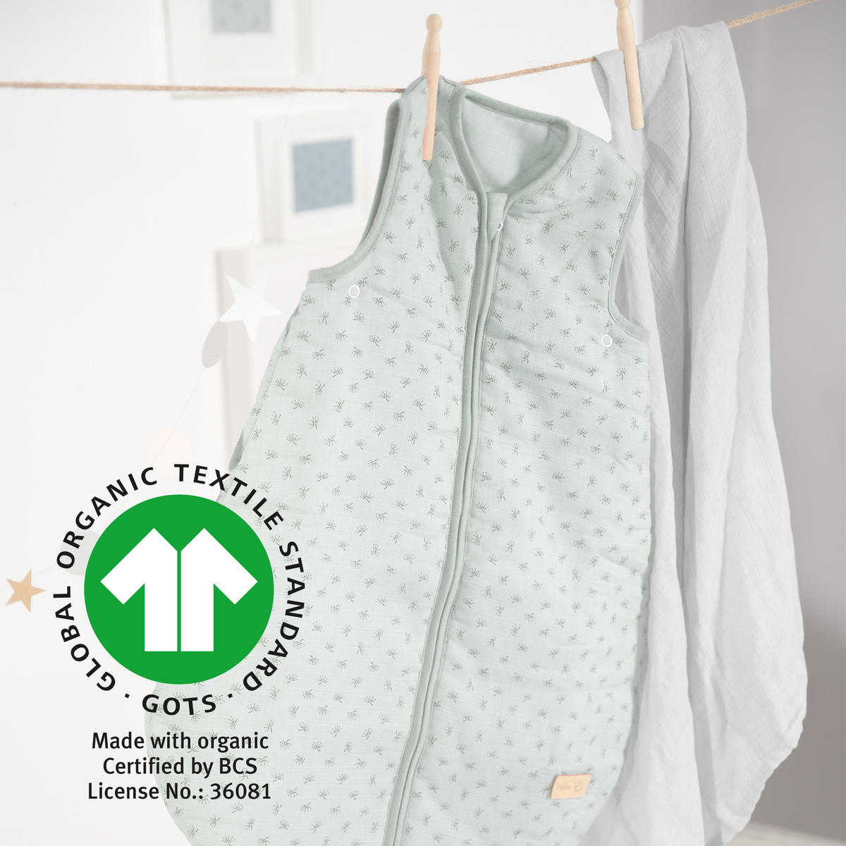 BABYSCHLAFSACK Lil Planet 70 cm frosty green - Grün, Textil (45/70cm) - Roba