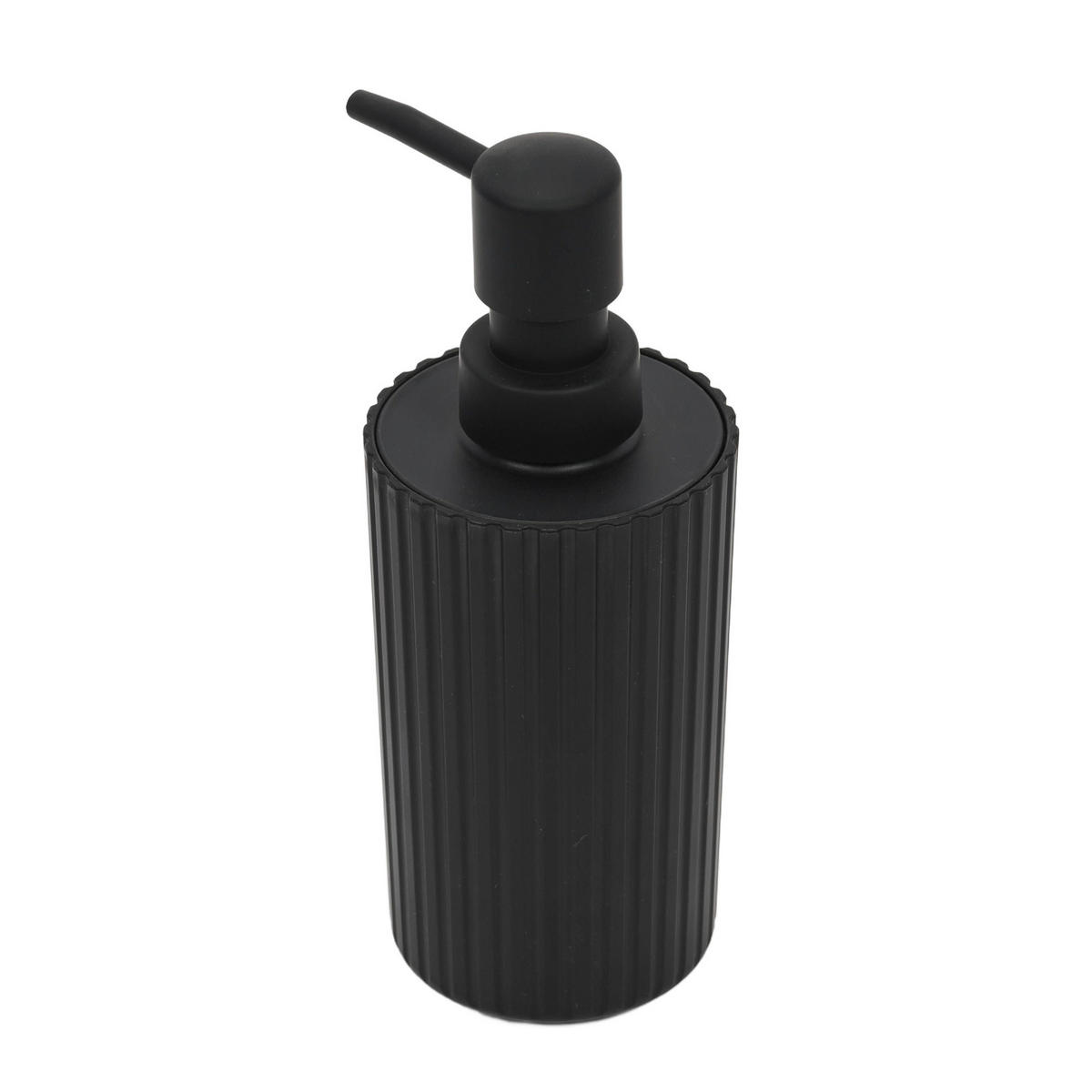 SPENDER für Flüssigseife 7/7/18 cm - Schwarz, Kunststoff (7/18/7cm) - Allstar