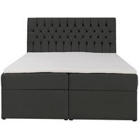 BOXBETT Daissy Dunkelgrau Samt 140x200 cm - Dunkelgrau, Textil (140/200cm) - Selsey