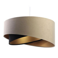 HÄNGELEUCHTE Schwarz 50/23 cm - Braun, Kunststoff (50/1.3/23cm) - ONZENO