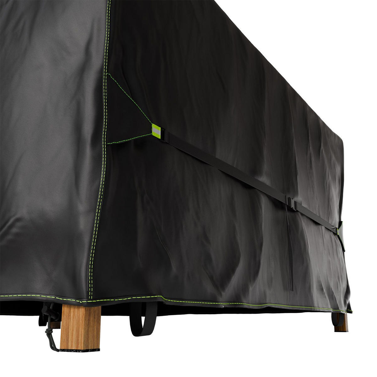 GARTENMÖBELABDECKUNG CoverSafe Pro schwarz - Schwarz, Kunststoff (250/90/250cm) - Juskys