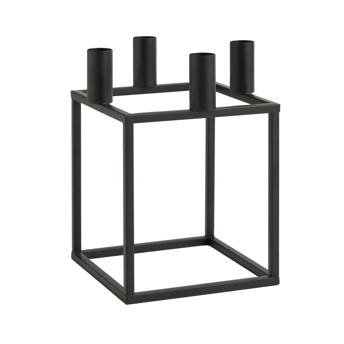KERZENSTÄNDER Glide - Schwarz, Metall (15.5/22/15.5cm) - home&you