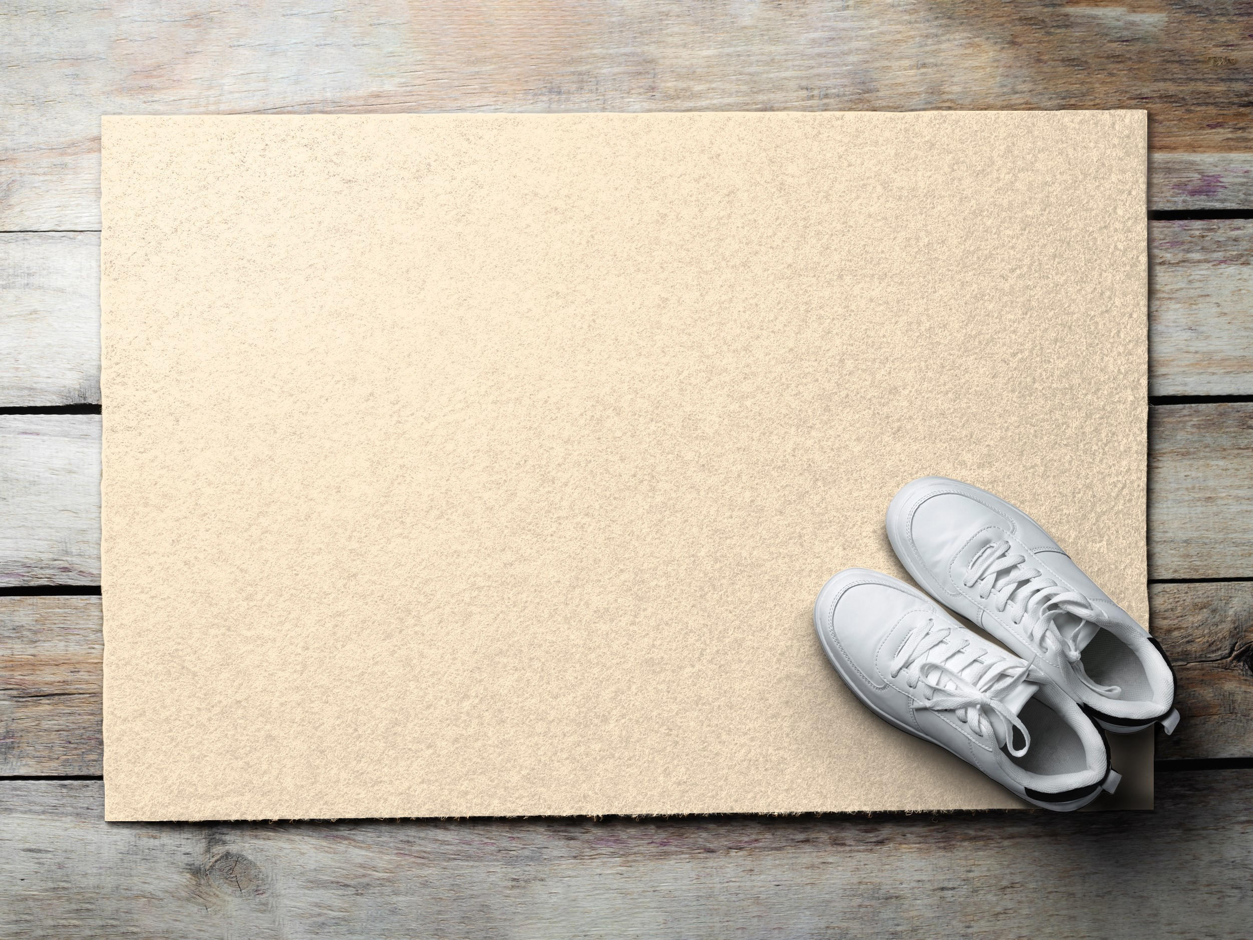 FUSSMATTE 60 x 40 cm Sandstrand - Beige, Textil (60/40cm) - TULUP