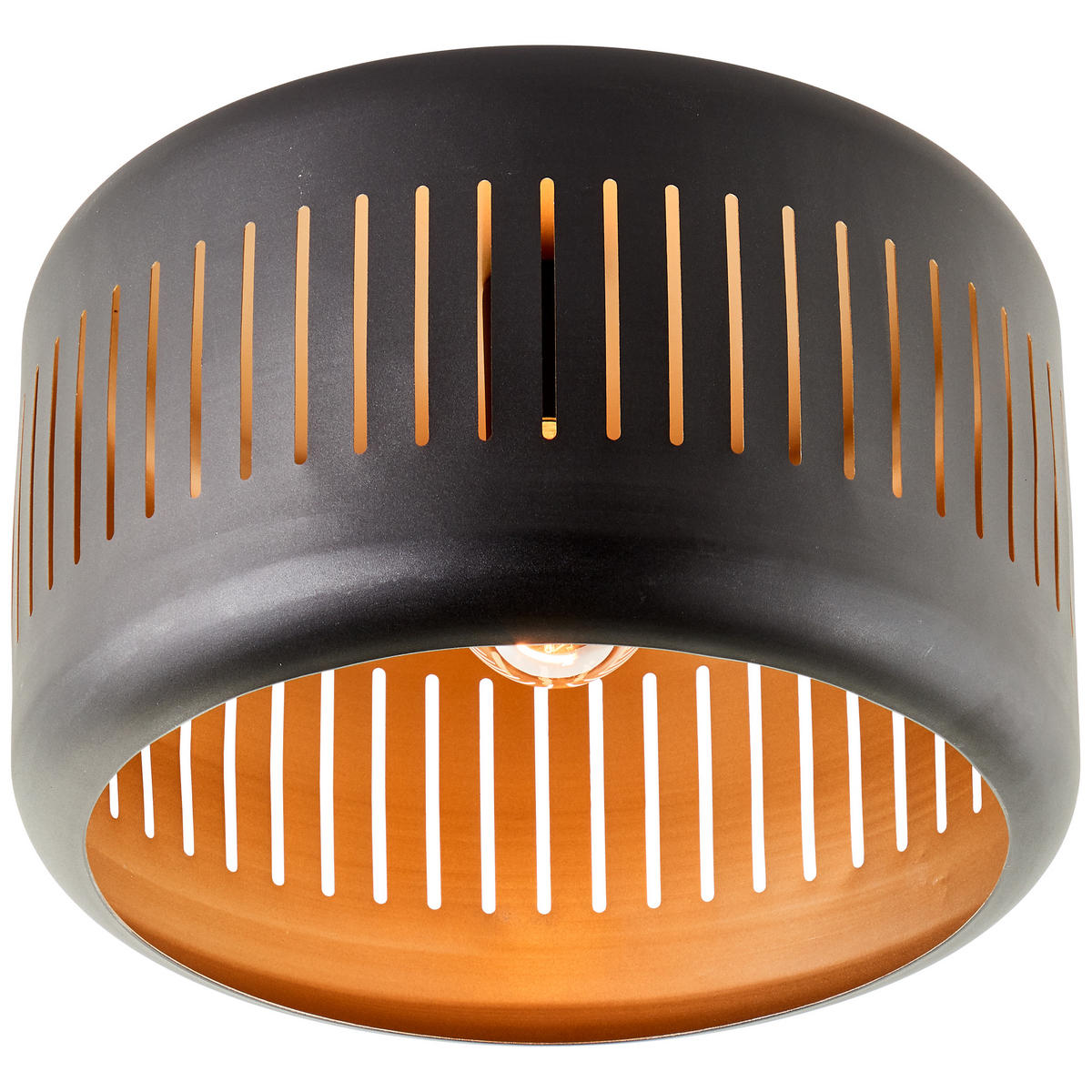 DECKENLEUCHTE Tyas 99803/86 - Schwarz, Metall (38/38/25.5cm) - Brilliant