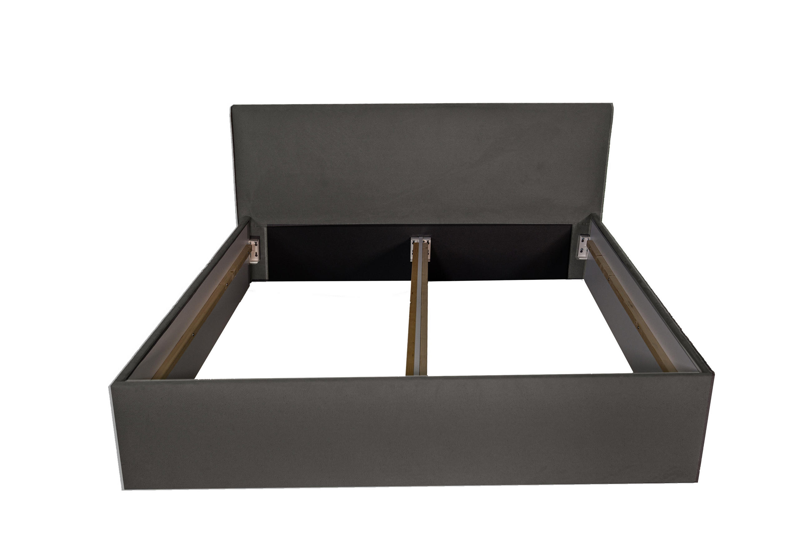 POLSTERBETT bali Charcoal 160 x 200 x 40 cm Stauraum Ohne Matratze und Lattenrost - Schwarz, Holz (160/200cm) - Halmon Schlafkomfort Betten 