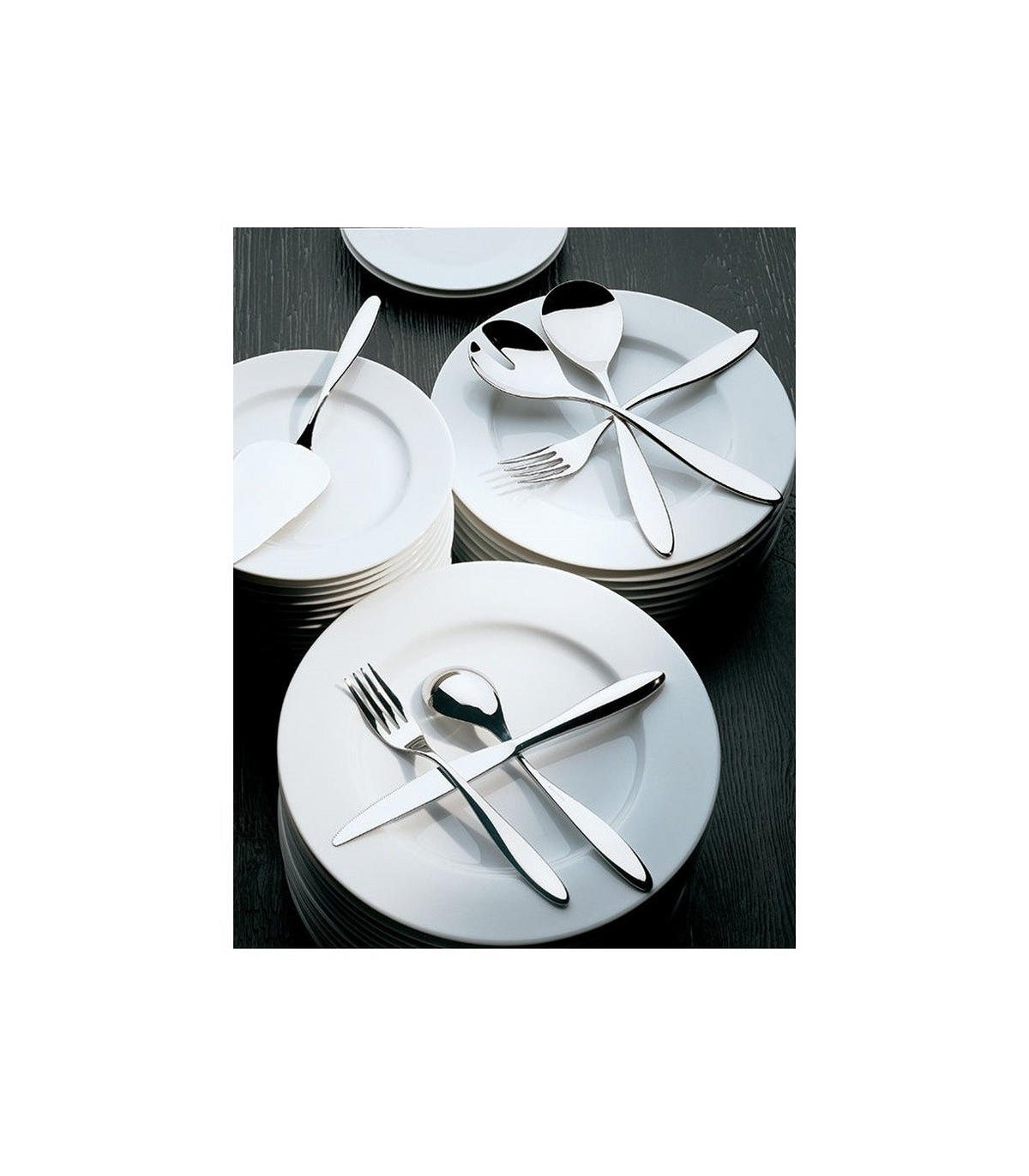 DESSERTMESSER Mami - SG38/6 - von Stefano Giovannoni - Silberfarben, Metall (20cm) - Alessi