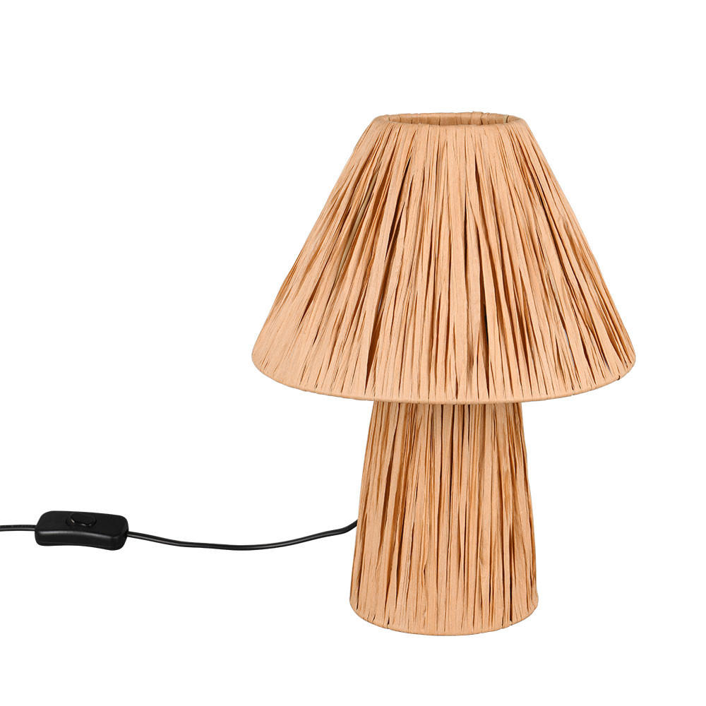 TISCHLEUCHTE Papier Braun naturbelassen - Braun, Papier (24/24/31cm)