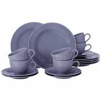 KAFFEESERVICE Beat Color Glaze Fliederblau 18er Set - Violett, Keramik (24/18.1/43cm) - Seltmann Weiden