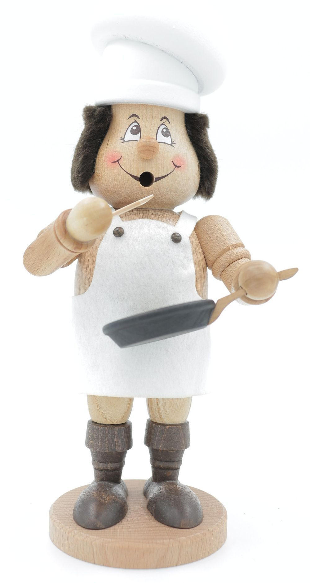 RAUCHFIGUR Wichtel Koch 23 cm - Multicolor, Holz (11/26/0.1cm)