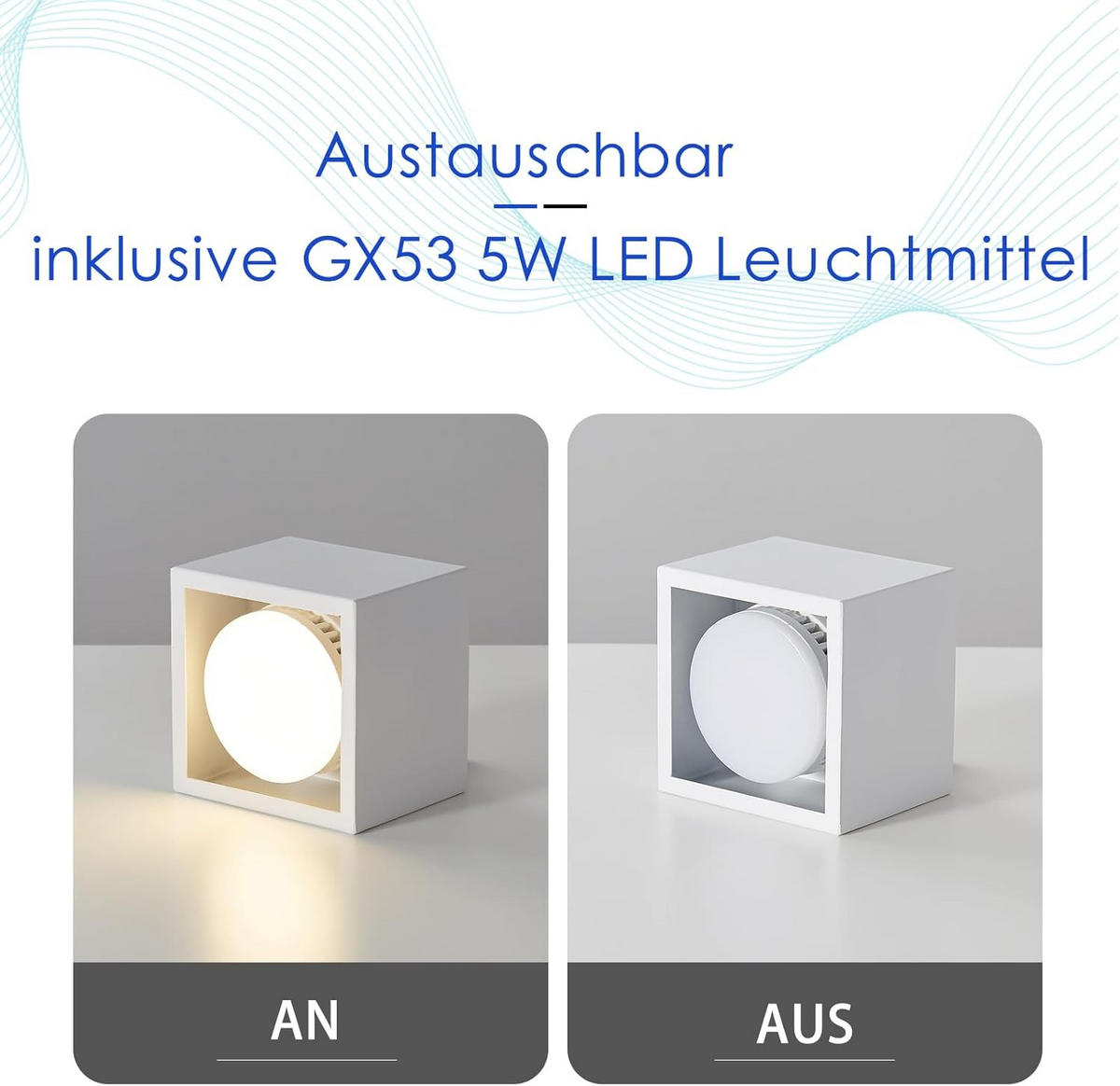 DECKENLEUCHTE Bemerkenswert 10/10/8cm - Weiß, Metall (10/10/8cm) - ZMH