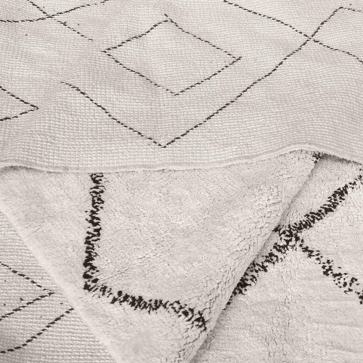 TEPPICH Ervin elfenbein/taupe diameter 160 cm - Weiß, Textil (160/160cm) - The Rug Republic