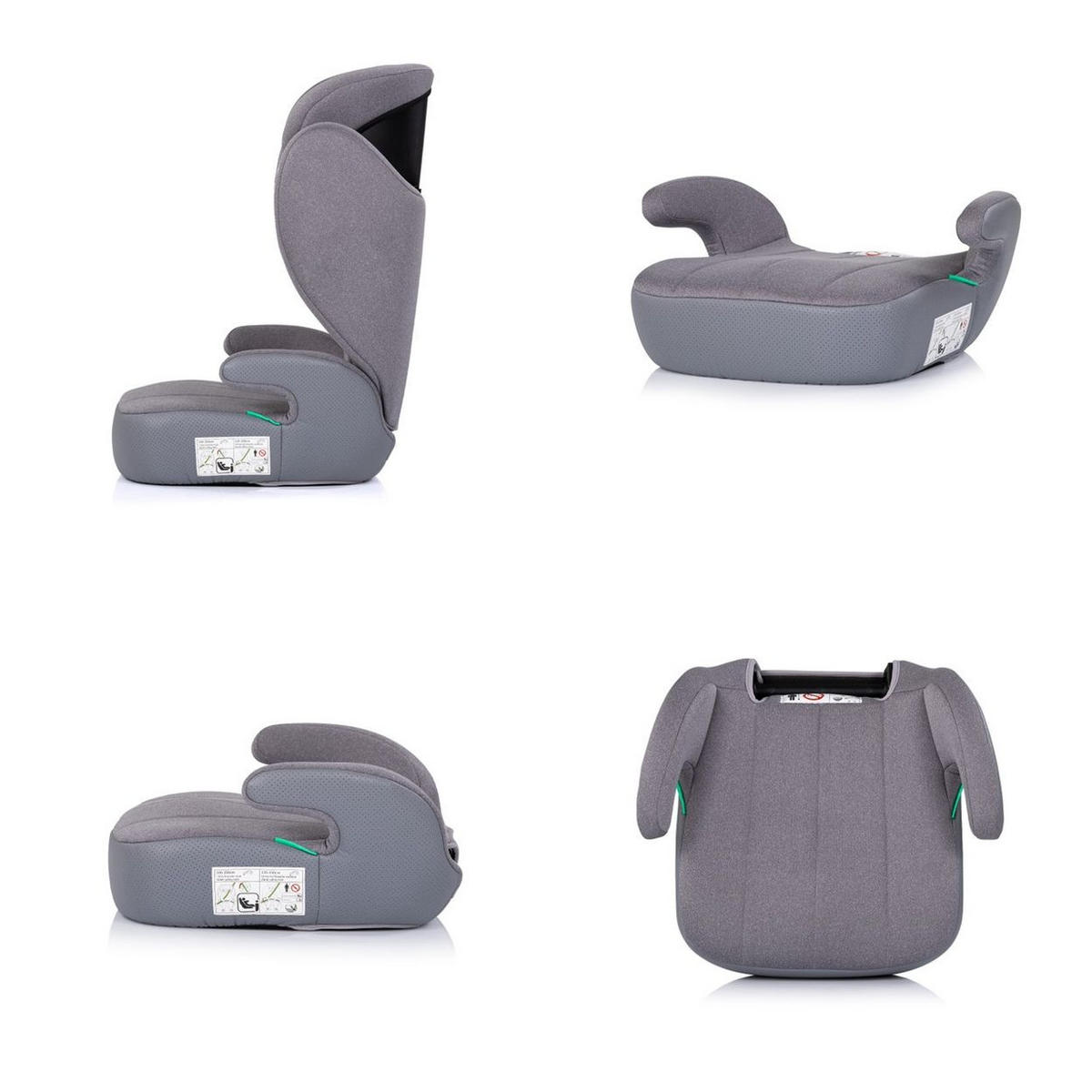 KINDERSITZ Cyber i-Size grau (100-150cm) Sitzerhöhung, höhenverstellbar - Grau, Kunststoff (40/60/44cm) - Chipolino