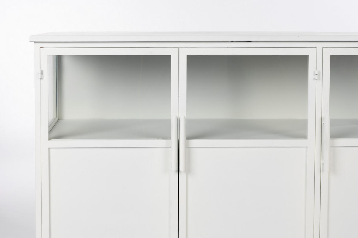 SIDEBOARD Miya - Weiß - 120/35/80 cm - Weiß, Metall (35/80/120cm)