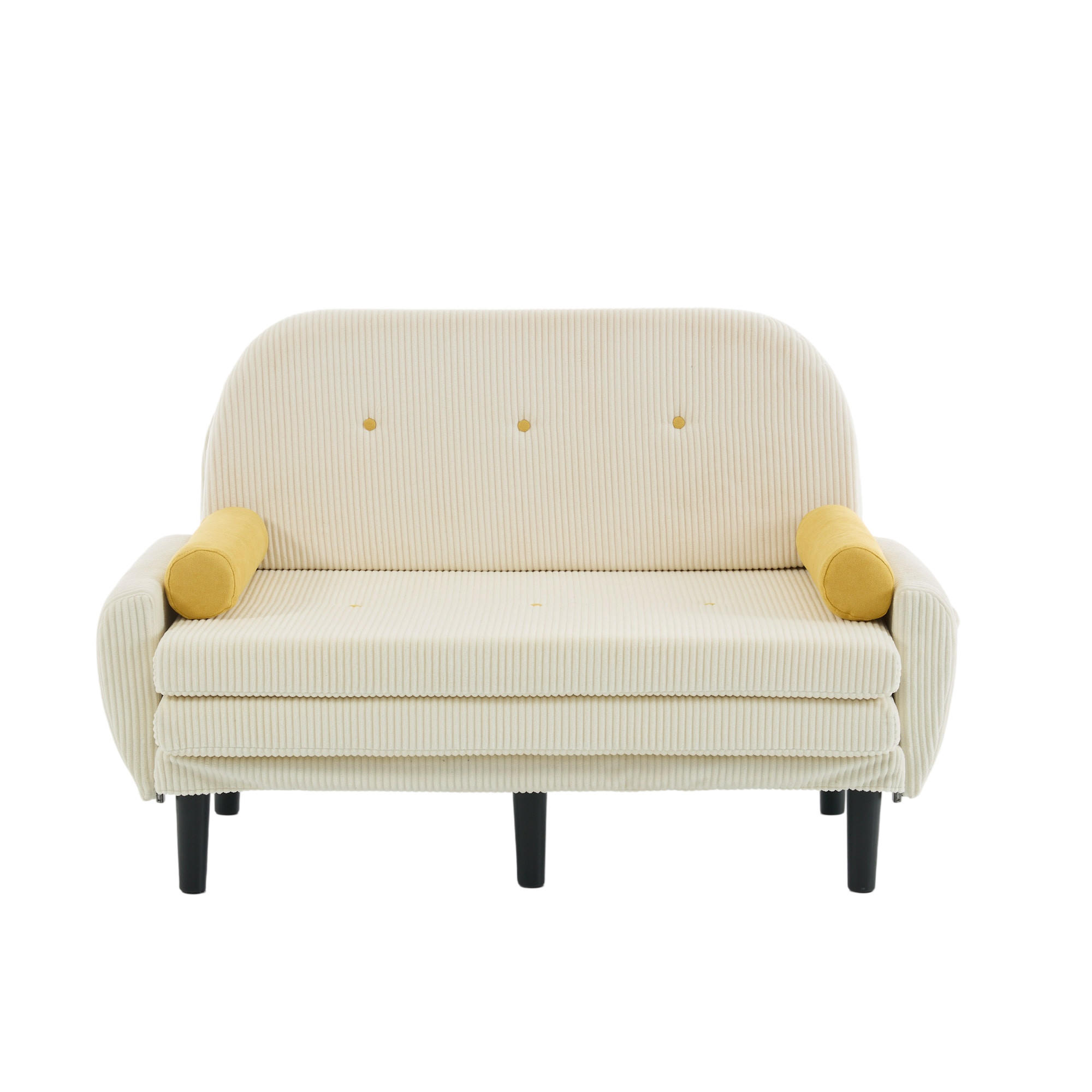 SCHLAFSOFA DE-34950 mit verstellbarer Rückenlehne Elfenbein - Beige, Metall (77/85/133.5cm) - ComfortXL