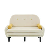 SCHLAFSOFA DE-34950 mit verstellbarer Rückenlehne Elfenbein - Beige, Metall (77/85/133.5cm) - ComfortXL