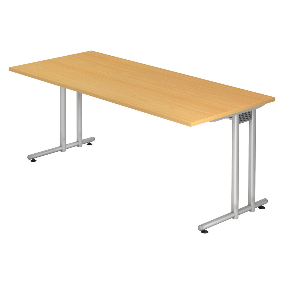 SCHREIBTISCH Serie-N 80/180/72 cm in Buchefarben - Buchefarben, Holzwerkstoff (80/180/72cm) - bümö