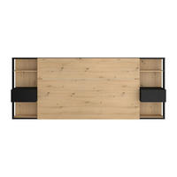 BETTKOPFTEIL - 2 Personen - holz - naturfarben hell Mista - Naturfarben, Holz (255.1/102.6/35.9cm) - Vente-Unique