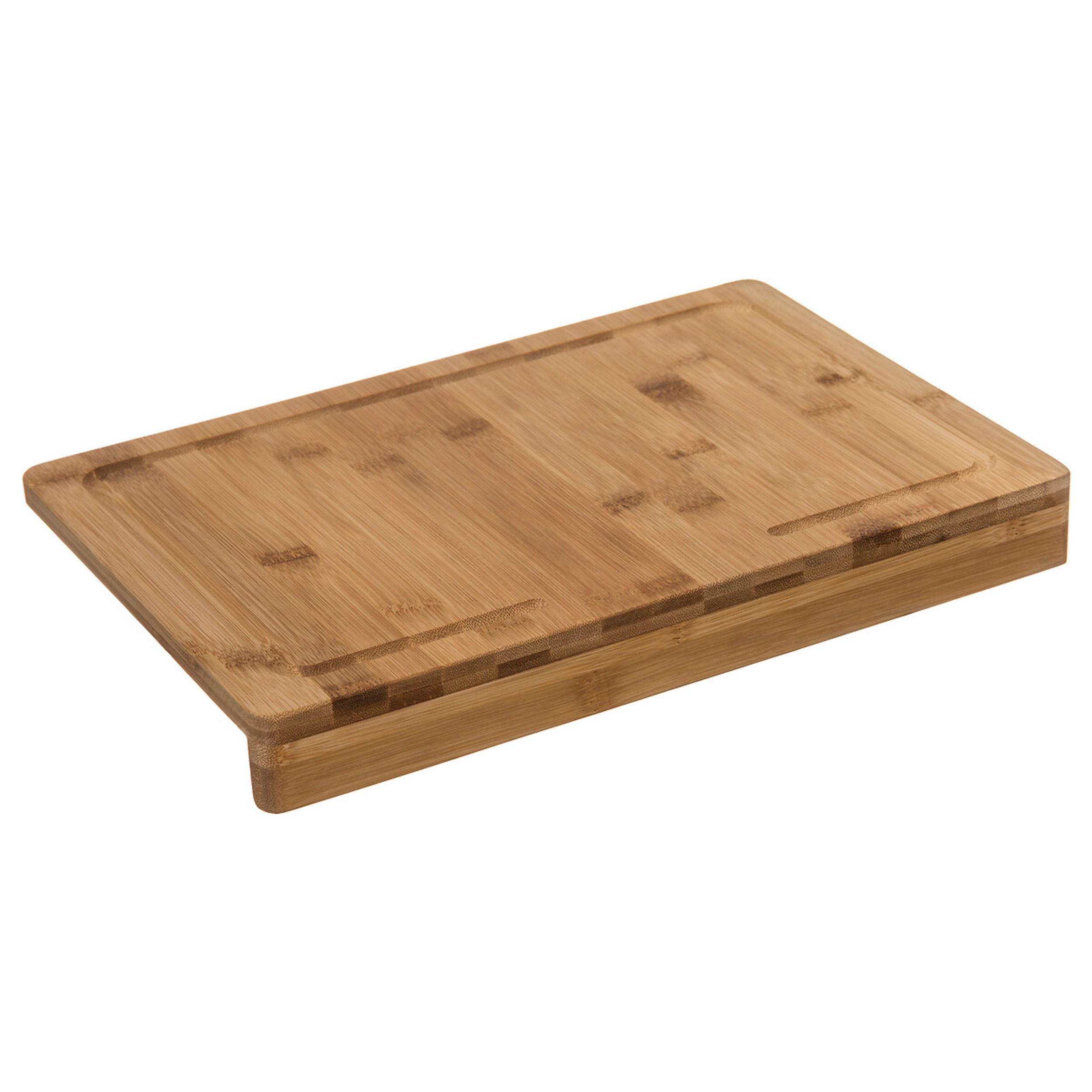 SCHNEIDEBRETT mit Kantenauflage, Bambus, 35 x 24 cm - Braun, Holz (24/35cm) - 5five Simply Smart