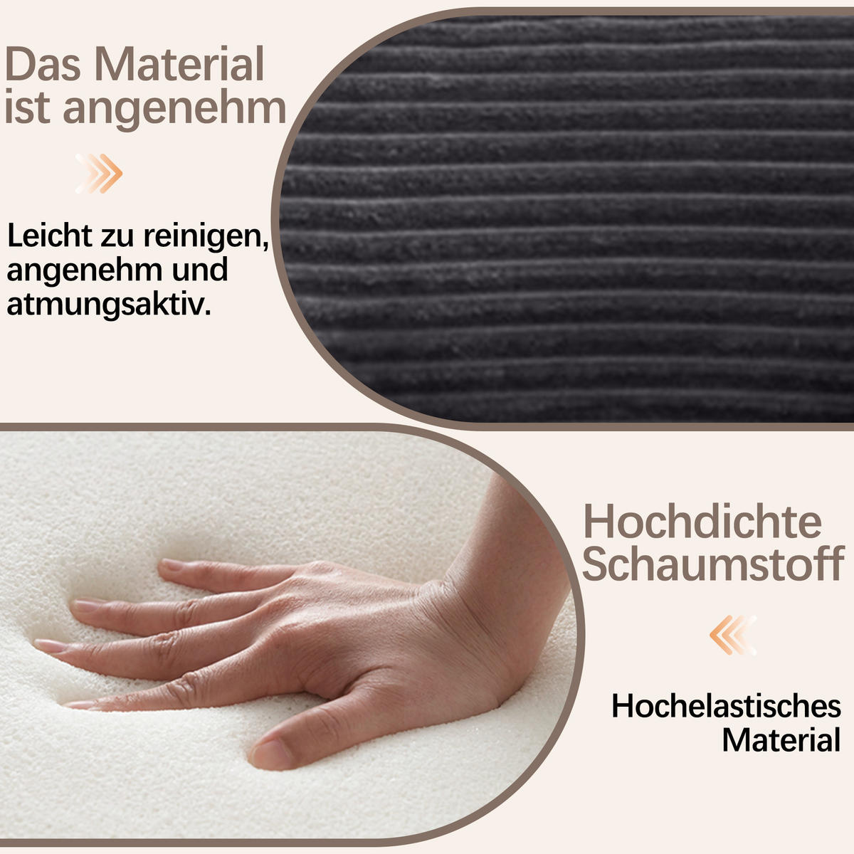 2-SITZER mit Liegefunktion, verbreiterten Armlehnen und Seitentaschen - Dunkelgrau, Textil (140/67/85cm) - EVRYAE