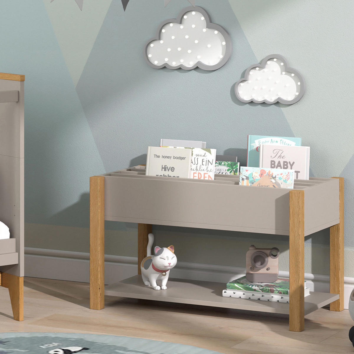 KINDERREGAL Malia Cashmere-Eiche 80 x 46 cm - Kaschmir, Holzwerkstoff (80/46/40cm) - VitaliSpa