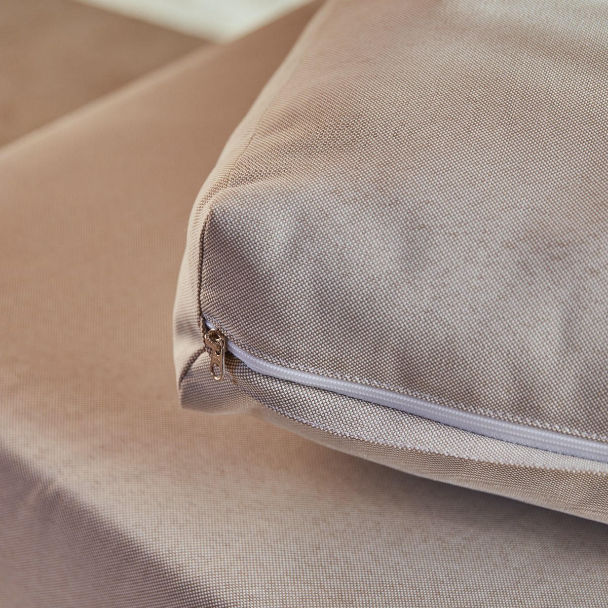 GARTENLOUNGE 3-tlg Olia Weiß aus Teak - Weiß, Holz - Tikamoon