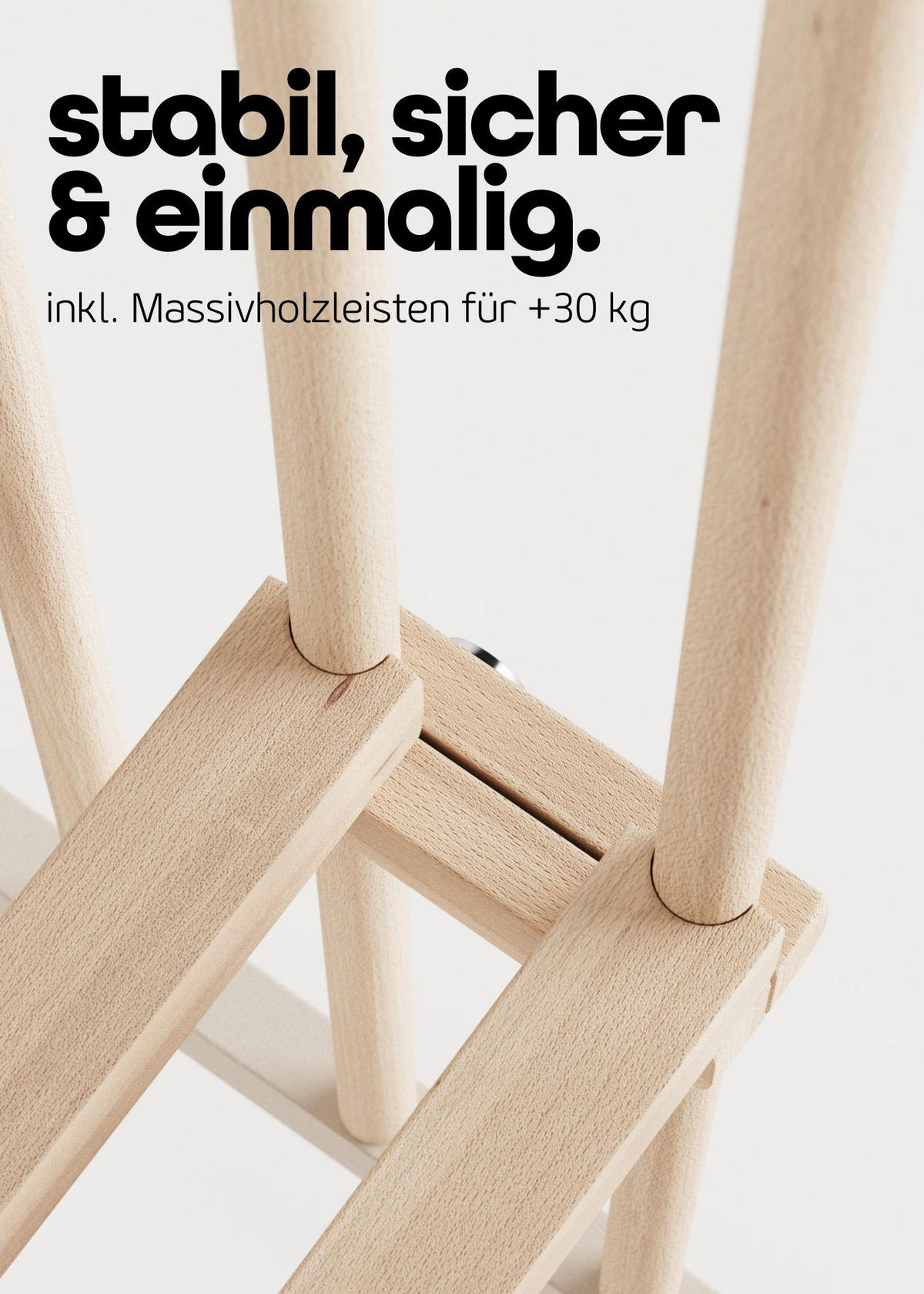 LAUFGITTER 75x100 cm mit Matratze Cloud Air - sahara dust/natur - Premium Kollektion - Sandfarben/Naturfarben, Holz (100/74/75cm) - Sämann – make a difference.