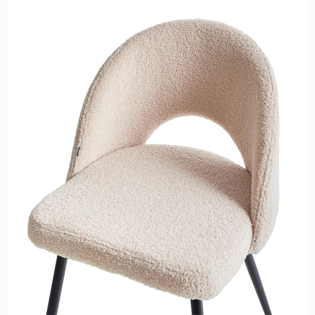 ÉTKEZŐSZÉK 2 darabos Szett Poliészter Bézs Onaga - bézs, textil/fém (45/77/46cm) - Beliani