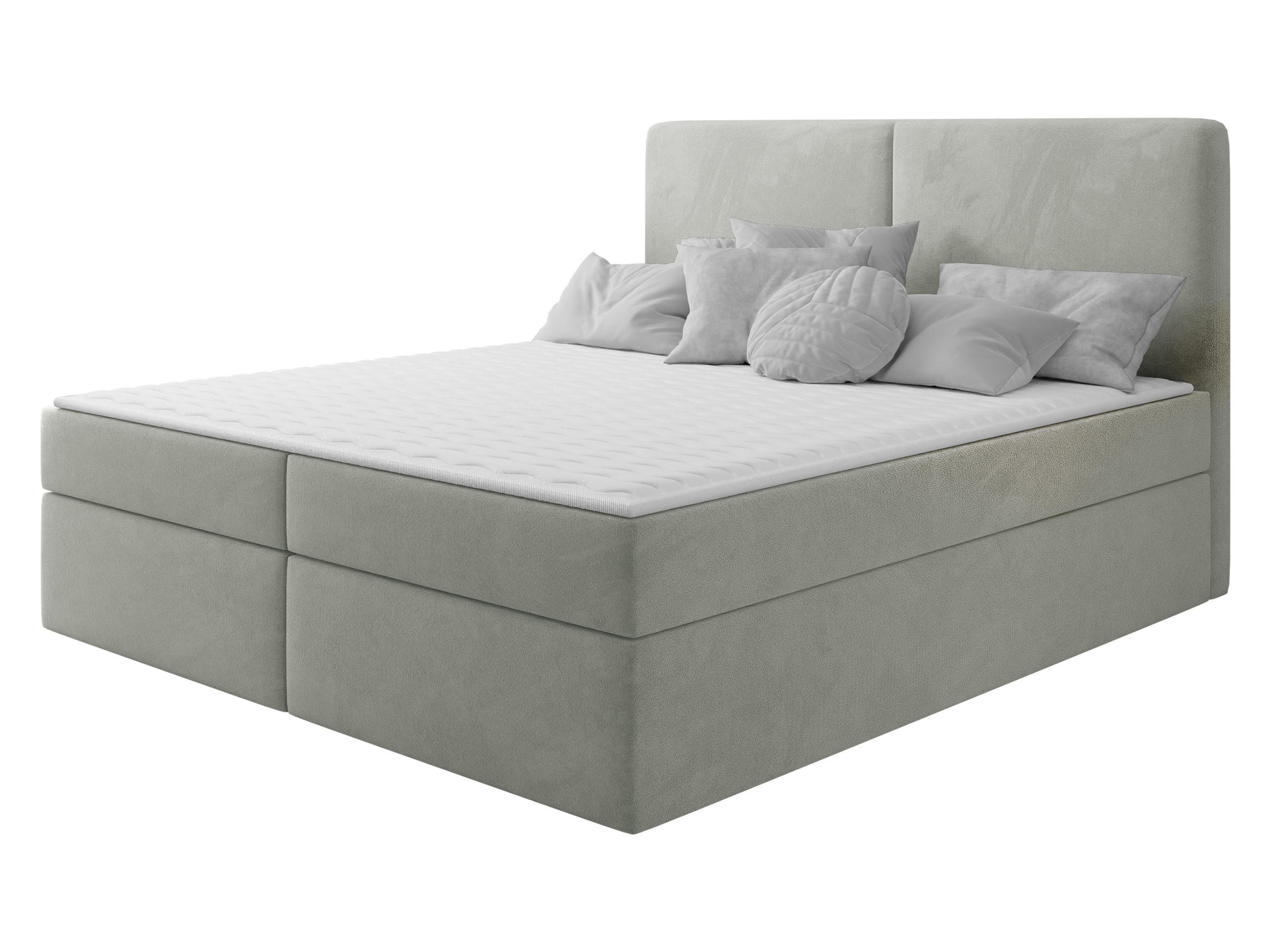 BOXBETT Claire - Hellgrau/Schwarz, Holz/Kunststoff (140/200cm) - MIRJAN24