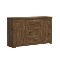 SIDEBOARD Noé Dunkles Holz - Braun, Holzwerkstoff (153/93/44cm) - Petits-meubles