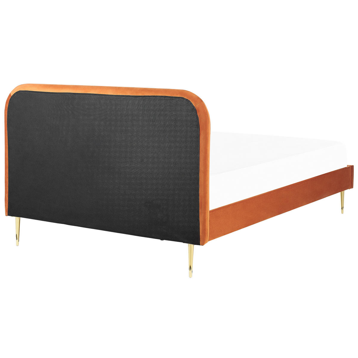 POLSTERBETT 160/200 cm Smaragdgrün Flayat - Orange, Textil (160/200cm) - Beliani